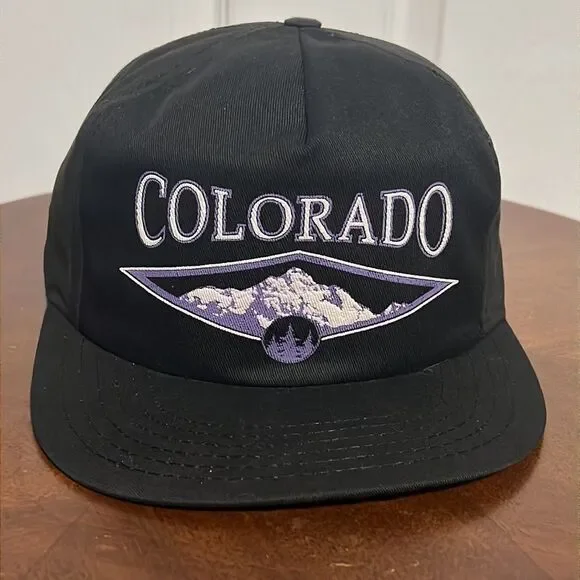 🔥⚾️ True Vintage COLORADO ROCKIES 1990’s Snapback Trucker Hat - Excellent Cond - Picture 2 of 7
